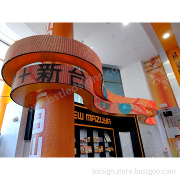 P6.67 Indoor Full Color Flexible LED Display Board